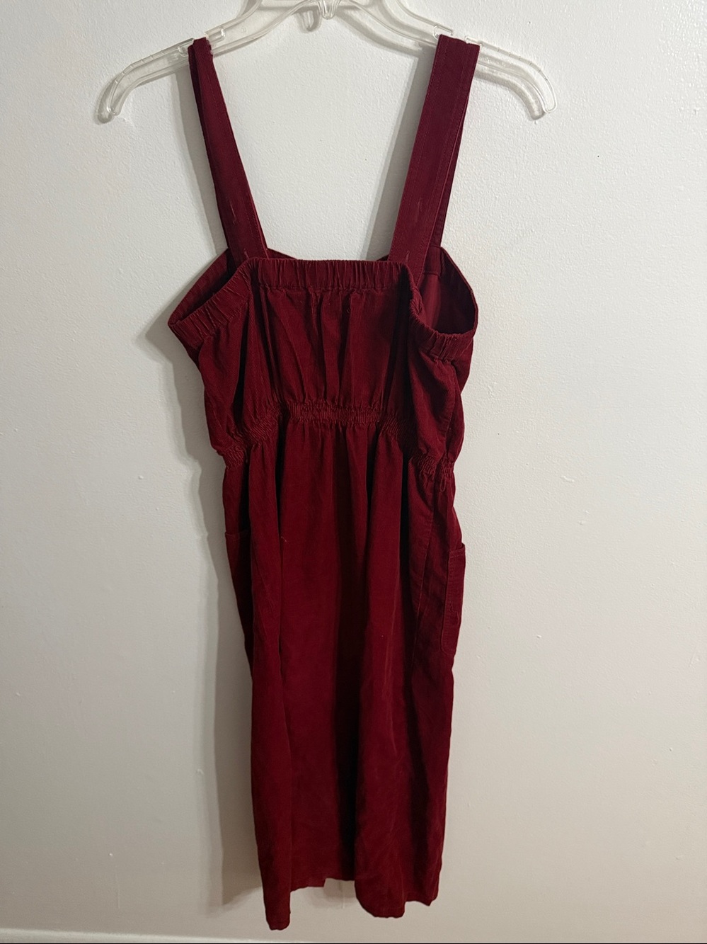 Urban Outfitters Cordelia Corduroy Small Burgundy Button Front Dress - Picture 3 of 6